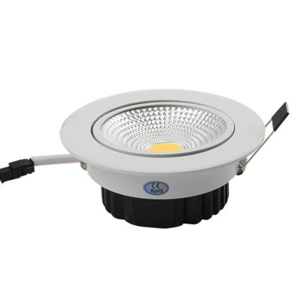 سبوت ترمليس الترا 4000K 10W لون أبيض وأسود فتحة dimmable-7cm