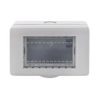 علبة ثنائي خارجي مع غطاء مطري