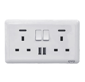 ابريز مزدوج + كبسة + لمبة + شاحن