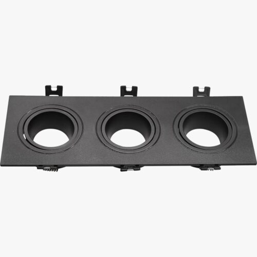 سبوت ترملس مربع ثلاثي بلاستيك اسود فتحة 7.5*23.5     -01