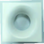 سبوت ترمليس مربع بلاستك ابيض فتحة  7.5 -04