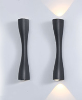 انارة جانبية خارجي عدستين اسود فيترو (up,dawn)