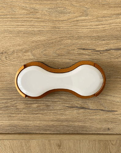 انارة جانبية خارجي وجه مضيء بيضاوي اطار ذهبي