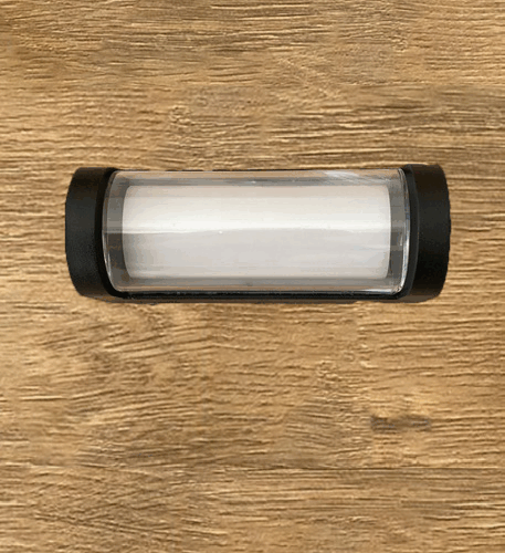 انارة جانبية خارجي وجه مضيء  بيضاوي اطار اسود