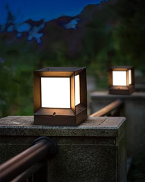 انارة خارجية جالس شكل مكعب E27