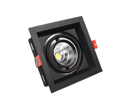 طار سبوت معدن مفرد اسود فارغ 10*10*4.5سم