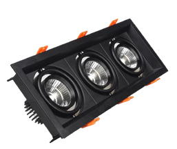 اطار سبوت معدن اسود ثلاثي فارغ 10*27*4.5 سم