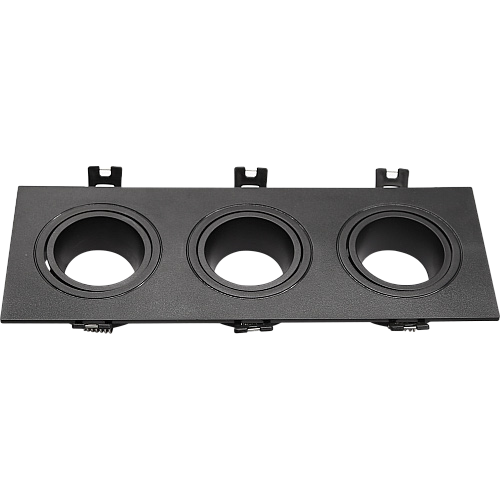 اطار سبوت بلاستيك اسود مزدوج فارغ 2.9*9.3*25.2سم