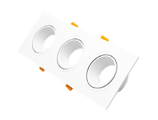 اطار سبوت بلاستيك ثلاثي ابيض فارغ 2.9*9.3*25.2سم