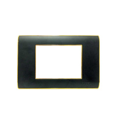 Picture غطاء ثلاثي اسود مطفي واطار ذهبي