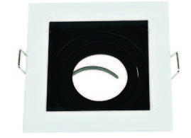 انارة 7 سبوت ترمليس مفرد مربع فارغ ابيض اسود 9*9