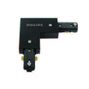 Black Track Light Bridge Corner Connector