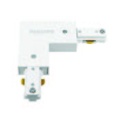 white Track Light Bridge Corner Connector