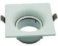 انارة ليمار leamr سبوت ترمليس مفرد مربع فارغ ابيض فتح 7.5cm