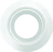 سبوت ترمليس دائري بلاستك متحرك ابيض فتحة  7.5 -03