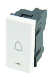 كبسة جرس مع لمبة اشارة  ابيض LEMAR US 0-1