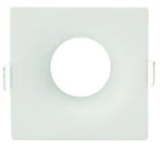 محل كهرباء سبوت ترمليس مفرد مربع فارغ ابيض 7.5cm