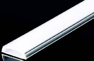 ألمنيوم بروفايل ظاهر عرض 17.5*4 مم (3m)