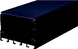 ألمنيوم بروفايل ظاهر عرض 50*35 مم (3m) اسود