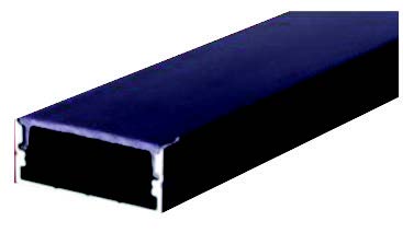 ألمنيوم بروفايل ظاهر عرض 24*10 مم (3m) اسود