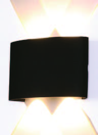 معارض 14-4 8W 3000K إنارة ليد جدارية - اسود 74