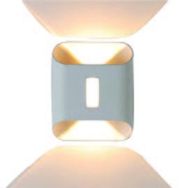 معارض 14-4 12W 3000K إنارة ليد جدارية -ابيض 1196