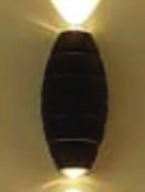 معارض 14-4 3000k 6w إنارة ليد جدارية باتجاهين - أسود (ابليك) - 06