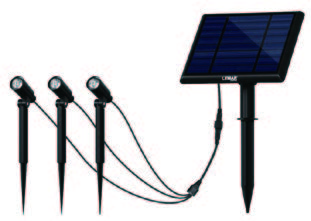 معارض 14-4 وحدة انارة حدائق3000K 9w غز سولار- S103