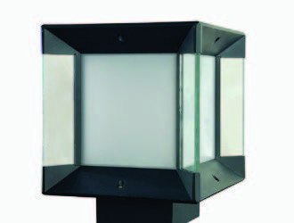 معارض 14-4 فانوس سورخارجي 16.5*16.5 فارغ اسود 03