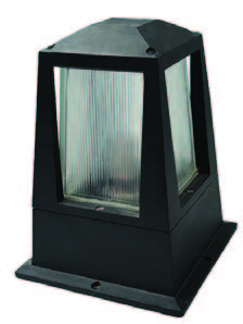 معارض 14-4 فانوس سورخارجي فارغ اسود 19.5*19.5 -02