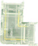 وصلة حبل انارة ليد وسطية حرف L  كريستال 10mm