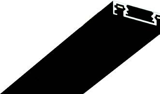 معارض 14-4 سكة ماجنتيك رفيع لون اسود 1M