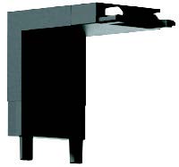 معارض 14-4 وصلة ماجنتيك رفيع عامودية لون أسود