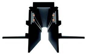 معارض 14-4 Magnetic سكة لون اسود داخلي 1M