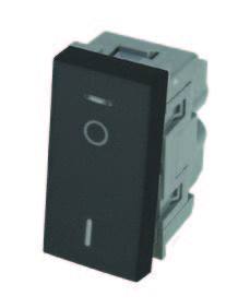 مفتاح كيزر مع لمبة اشارة ليد 20A  اسود LEMAR US 0-1