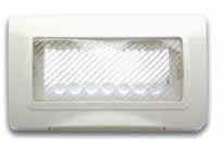 غطاء أمامي 544 اربع وحدات لعلبة مسطيلة القياس ابيض