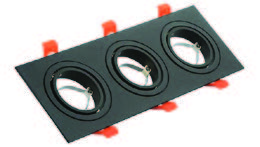 A PLUS 7643 سبوت ثلاثي GU10 فريم