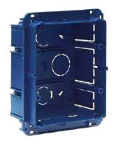 علبة تركيب داخل الجدران العادي-3+3وحدات لنظام s44 قياس ملم 52*106*136