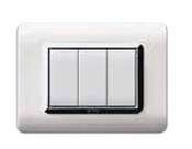 غطاء امامي ابيض مع طار داخلي كروم