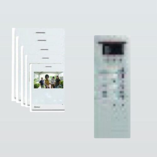 طقم ثلاثة عشرة شقة فیدیو فون بترون جولمر ملون هاند فري 4 انش+2G سلفر نظام 2 اسلاك