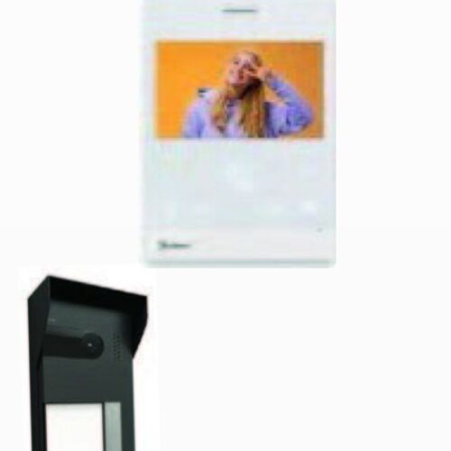 طقم شقة واحدة بشاشة 4 انش ملون ھاند فري + 2G وحدة الباب برونز طبش light