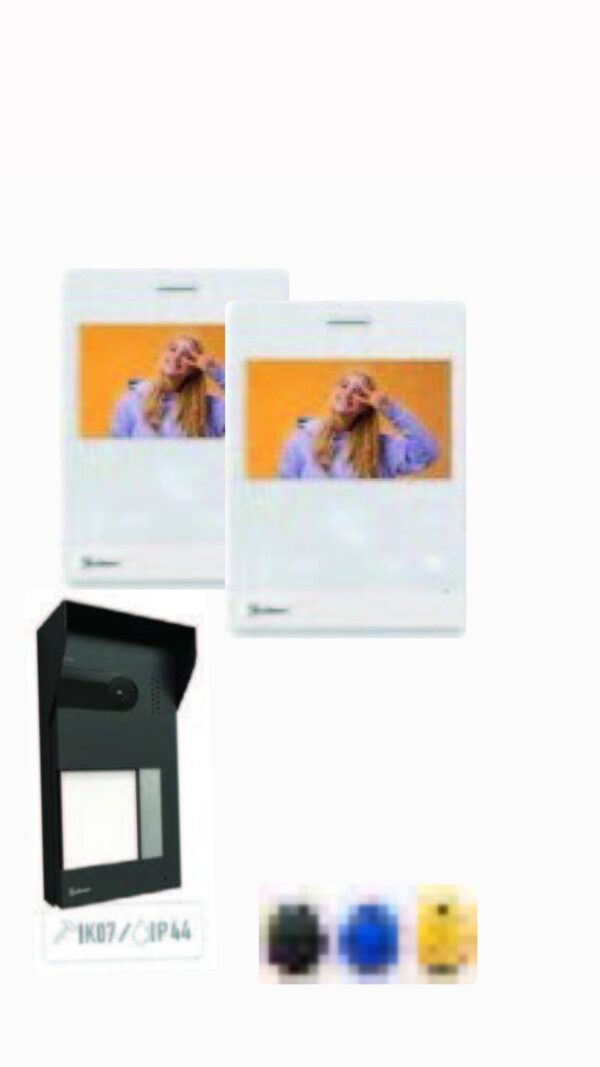 طقم شقتین بشاشة 4 انش ملون بذاكرة ھاند فري مع اكسسز + 2G سول  بمدالیة قابل لاضافة میموري لتخزین الصور + فیدیو للزائر