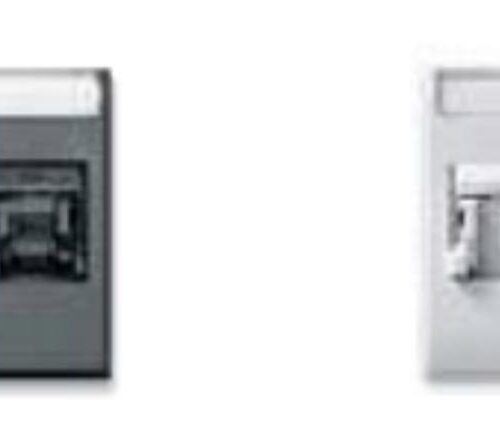 مخرج CAT6- RJ45 مع غطاء للحماية من الغبار - وحدة 1 أو مفرد