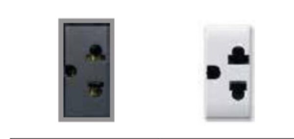 2P+E 16A 250V-127V ~ مقبس أمريكي , مستقطب , وحدة 1