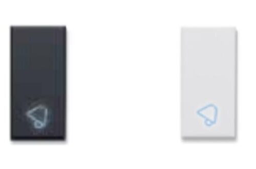 غطاء مفتاح مع رمز جرس قابل للاضاءة -وحدة 1