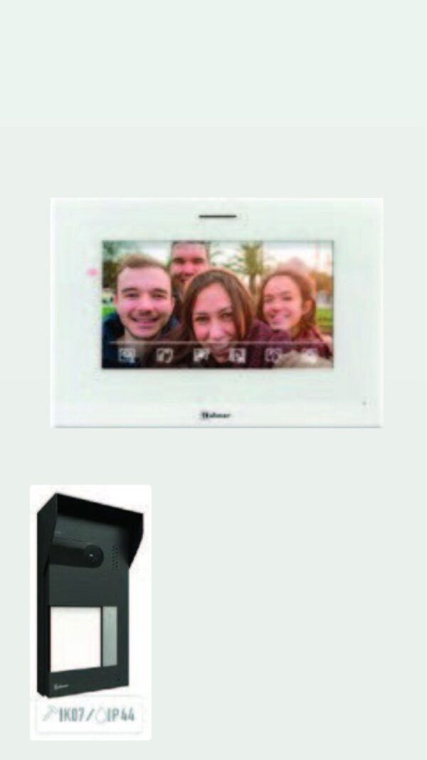 طقم شقة واحدة بشاشة 7 انش ملون هاند فري 2G  وحدة الباب برونز طبش light 